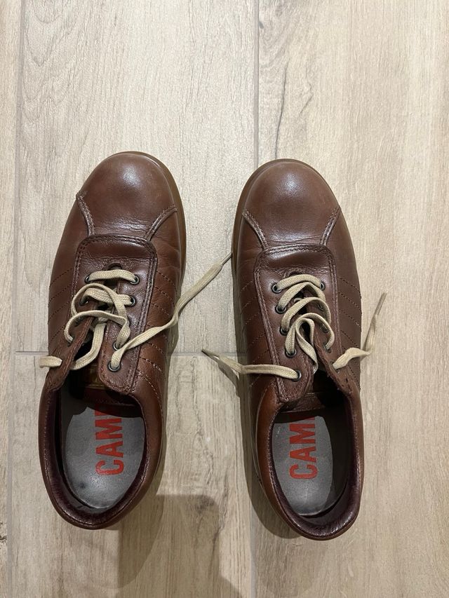 Zapatos Camper Marrones Vintage mujer, talla 39.
