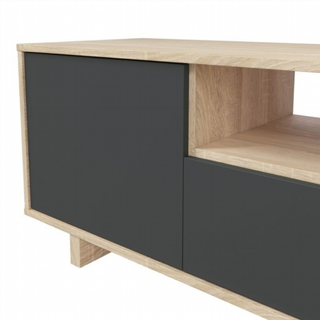 Mesa Tv Zaira 150 cm. Roble Canadian/Gris Antraci