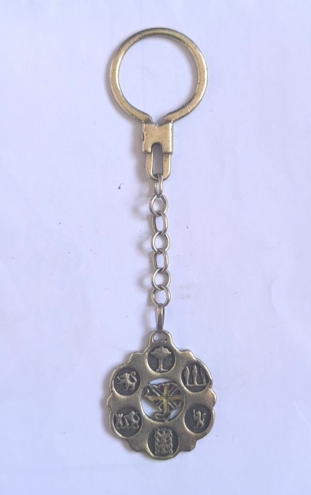 Llavero antiguo plata.