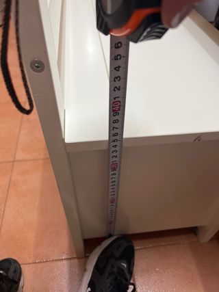 Banco de almacenaje blanco