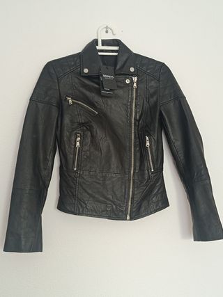 Cazadora Biker Barneys Originals Negra