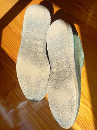 Zapatos ante verde para hombre, hechos en España