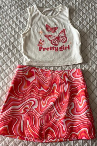 Conjunto niña mariposas Pretty girl T10