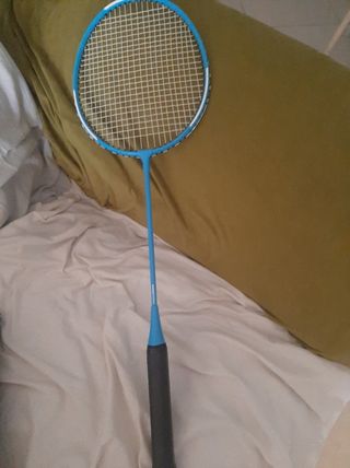 Raqueta de bádminton azul