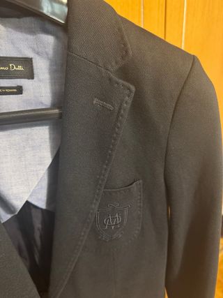 Americana Mujer Massimo Dutti azul marino