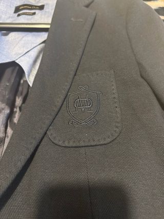 Americana Mujer Massimo Dutti azul marino