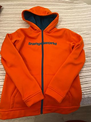 Sudadera Naranja Trangoworld Junior talla 16 años 
