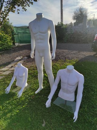 Maniquíes Blancos Hombre y Mujer