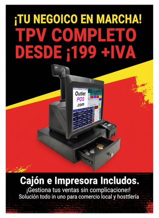 TPV Completo NCR + Cajón e Impresora