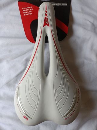 Sillín Bici Superlite Foam Blanco/Rojo