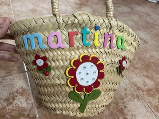 Cesta personalizada Martina mimbre