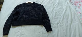 Jersey Desigual negro con texto