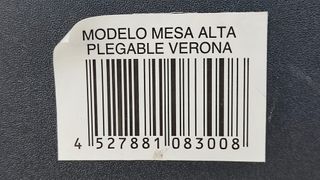 Mesa alta plegable Verona