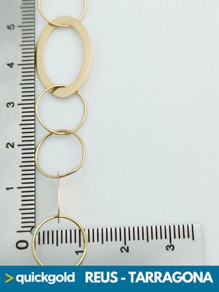  035-02-00668 CADENA ORO DE 18K COLLAR CON AROS