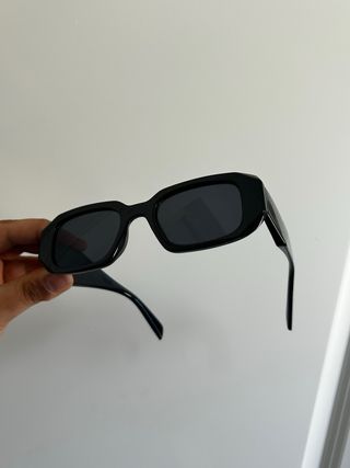 Occhiali da sole vintage neri quadrati