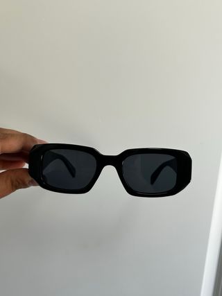 Occhiali da sole vintage neri quadrati