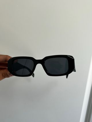 Occhiali da sole vintage neri quadrati