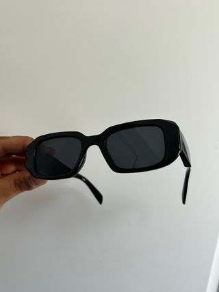 Occhiali da sole vintage neri quadrati