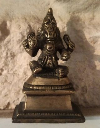 Ganesha antiguo en bronce – pieza única con alma