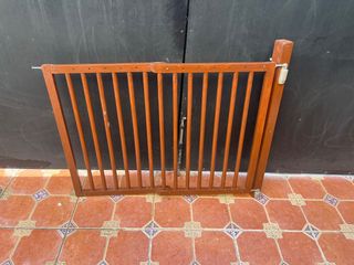 Valla de seguridad madera para escaleras