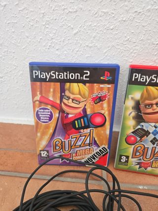 Mandos Buzz PS2 + 2 Juegos
