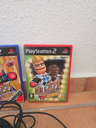 Mandos Buzz PS2 + 2 Juegos