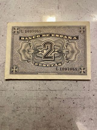 Billete 2 Pesetas Banco de España 1938