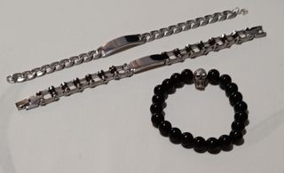 Set di 3 braccialetti da uomo