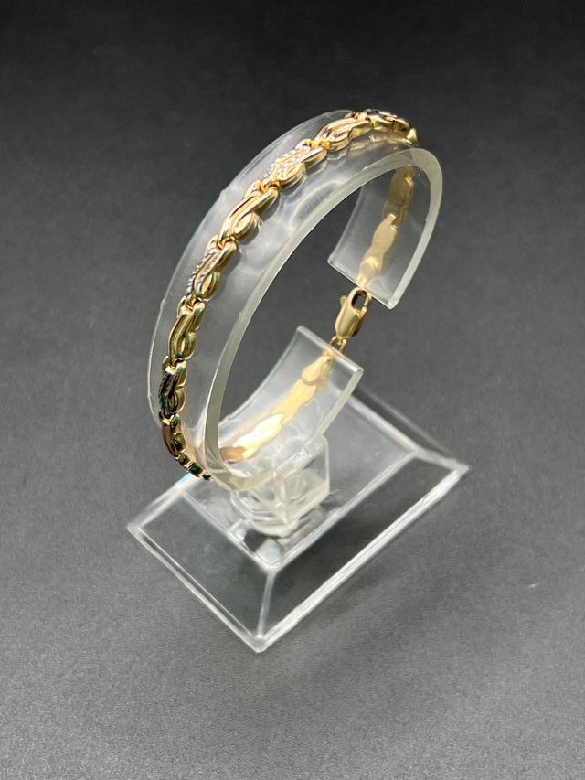 Bracciale in oro combinato 14k 5.74gr
