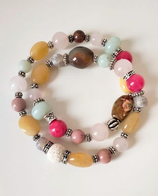 Bracciale pietre doppio giro