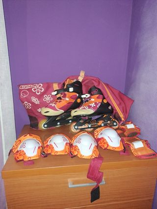 Patines y protecciones Decathlon
34-36
