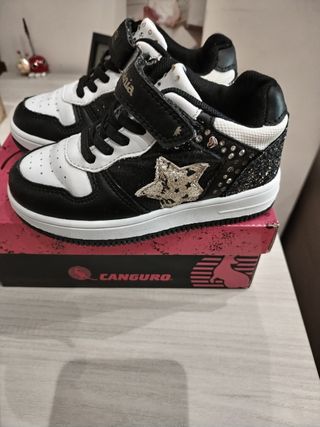 Sneakers Melania bimba nere e bianche