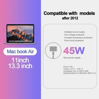 Cargador TIPO-T 45W MacBook Apple