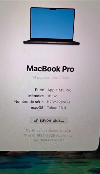 MacBook Pro M3 18GB RAM 512GB SSD 2024 En Garantia