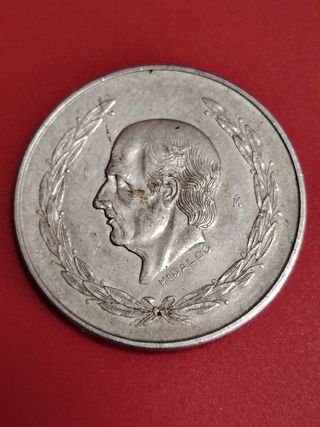 Moneda 5 Pesos México 1953 Plata