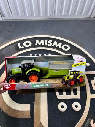 Tractor CLAAS Ares con Remolque Dickie Toys