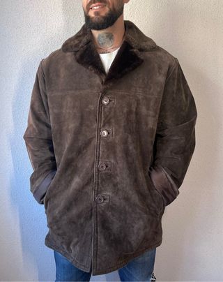 Chaquetón de Piel Marrón