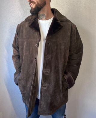 Chaquetón de Piel Marrón
