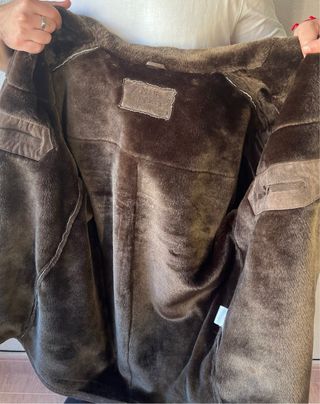 Chaquetón de Piel Marrón