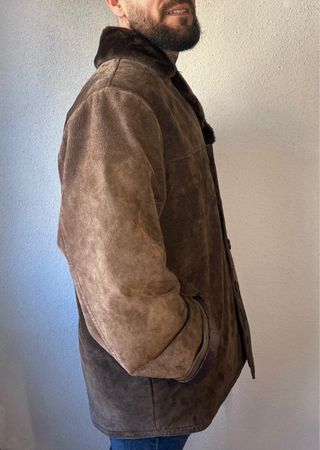Chaquetón de Piel Marrón