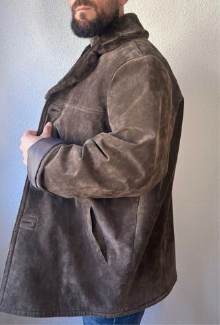 Chaquetón de Piel Marrón