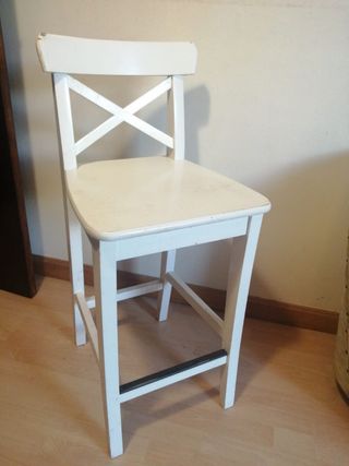 2 Sillas Altas Blancas Ikea