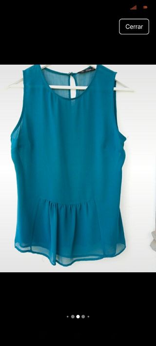 Camisa verde mujer Trafaluc Zara L
