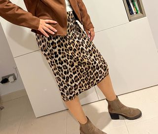 Falda tubo midi Mango Talla S