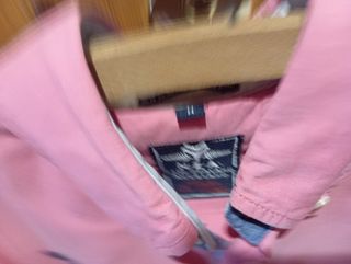 Camisa rosa hombre manga larga