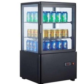 EXPOSITOR REFRIGERADO 4 CARAS 58 LITROS NEGRO