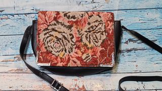Bolso vintage mujer petit point floral