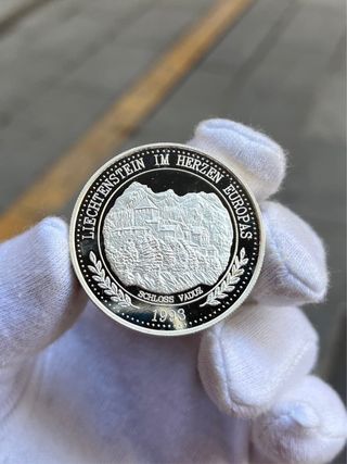 Moneda 20 ECU 1993 Liechtenstein