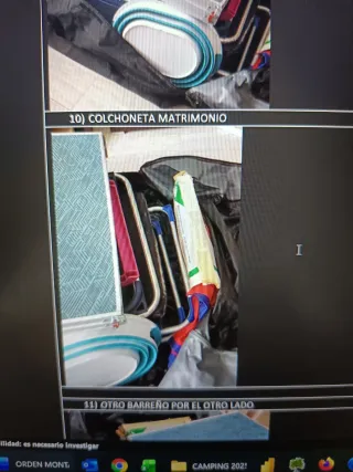 Cofre de tela para coche.