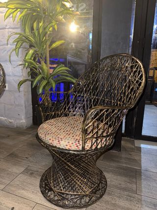 silla con cojín 